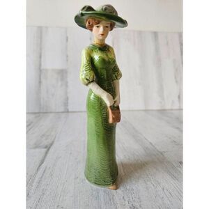 Goebel AS IS green lady Victorian 1628321 Germany figurine